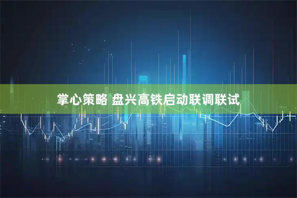 掌心策略 盘兴高铁启动联调联试