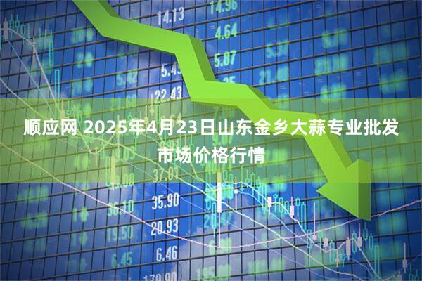 顺应网 2025年4月23日山东金乡大蒜专业批发市场价格行情