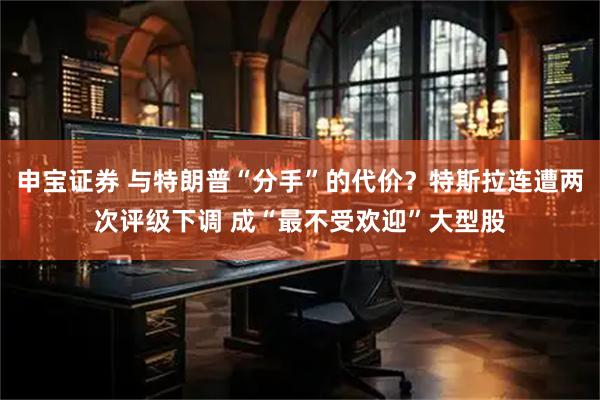 申宝证券 与特朗普“分手”的代价?特斯拉连遭两次评级下调 成“最不受欢迎”大型股