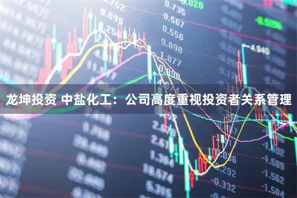 龙坤投资 中盐化工：公司高度重视投资者关系管理